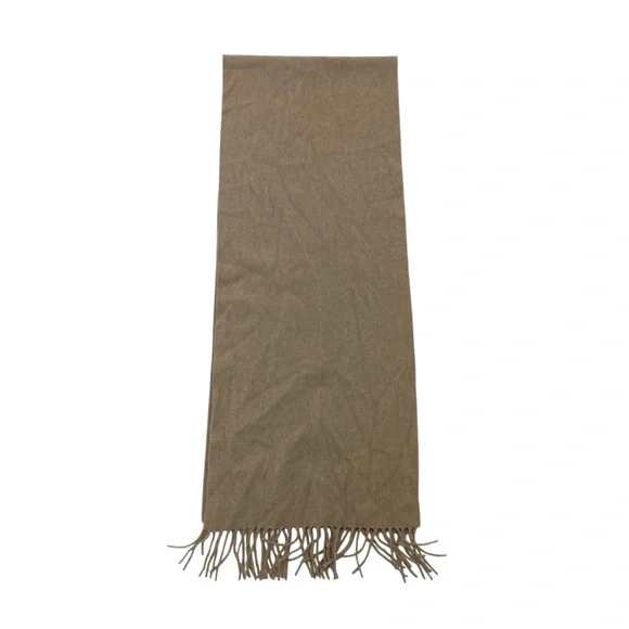 Amicale Cashmere for Neiman Marcus Cashmere Scarf OS Taupe/Tan - Picture 8 of 13